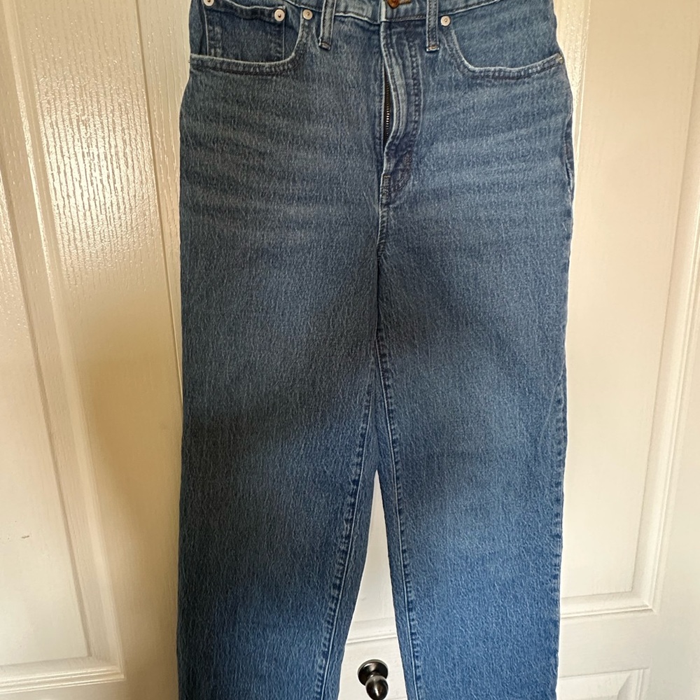 Madewell - Perfect Vintage Wide Leg Crop Jean in Medium Wash Jeans